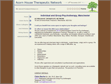 Tablet Screenshot of acornhousepsychotherapy.co.uk